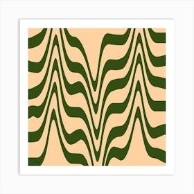 Abstract Wavy Pattern Art Print