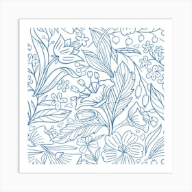 Floral Seamless Pattern Art Print