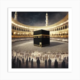 Kaaba Stock Videos & Royalty-Free Footage Art Print