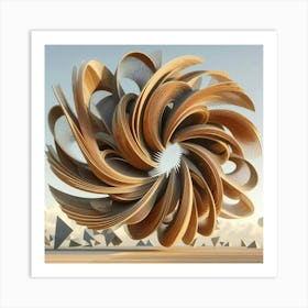 Ornate wood carving 27 Art Print