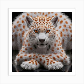 a-hyper-realistic-image-of-a-majestic-leopard Art Print