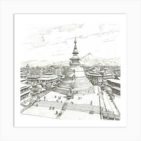 Kathmandu 4 Art Print