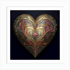 Heart Of Gold 5 Art Print