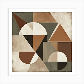 Abstract Geometric Shapes 2 Art Print