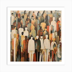 Crowd Of People Art Print