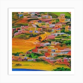 Chilean Village Art Print