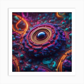 3d Art Pearl bean Art Print