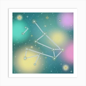 Zodiac Constellations Art Print