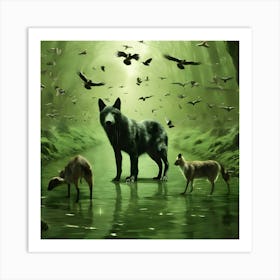 Wolf Stock Videos & Royalty-Free Footage Art Print