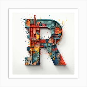 Letter R Art Print