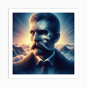 Man With The Mustache Art Print