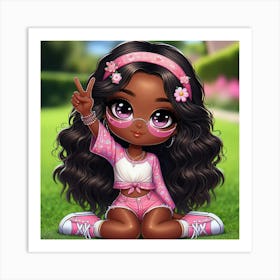 Little Black Girl 5 Art Print