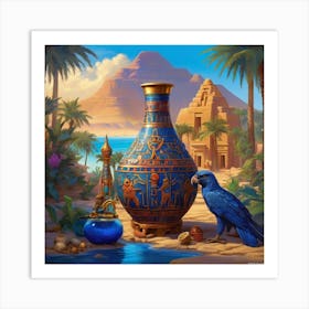 Egyptian Vase 1 Art Print