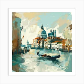 A Venice With Grand Canal Expressive Strokes Ill 1720475032 2 Art Print