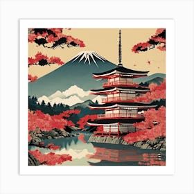 Japanese Pagoda 3 Art Print