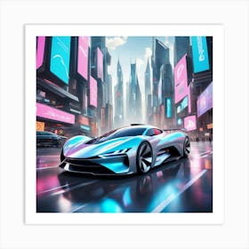 Futuristic Car 3 Art Print