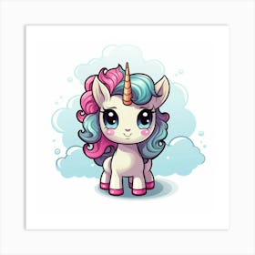 Cute Unicorn 303 Art Print