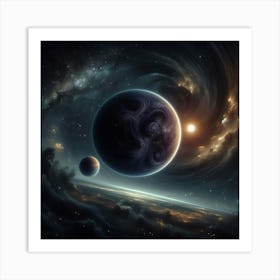 Planets In Space 2 Art Print