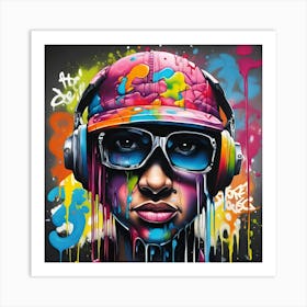 Hip Hop Girl Art Print