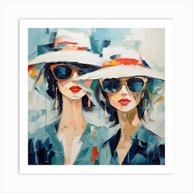 Women In Glasses Art Print