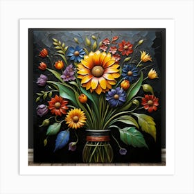 Flowers In A Vase 7 Art Print