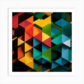 Abstract Geometric Pattern 42 Art Print