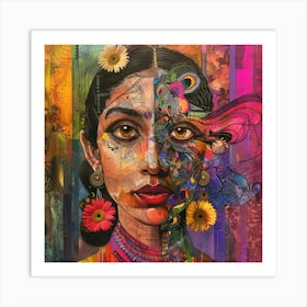 'Indian Woman' Art Print