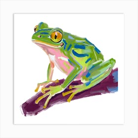 Green Tree Frog 05 Art Print