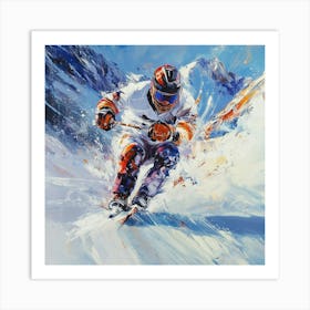 Skier Art 1 Art Print