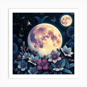 Moon Bliss Art Print