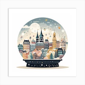 Prague Czech Republic 1 Snowglobe Art Print