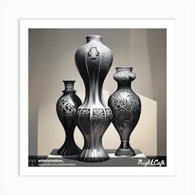 Three Vases Art Print