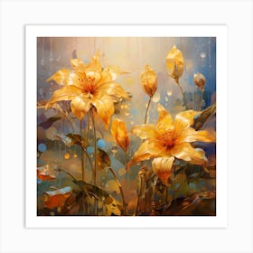 Yellow Lilies Art Print