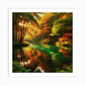 Autumn Forest 11 Art Print