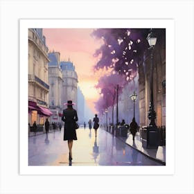 Paris At Dusk.1 Art Print