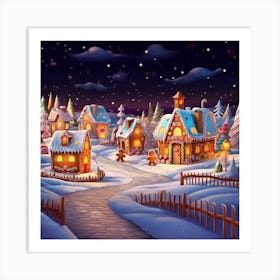 Christmas Village Art Print