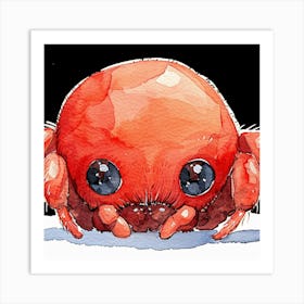 Red Spider Art Print