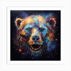 Bear In Space 3 Art Print