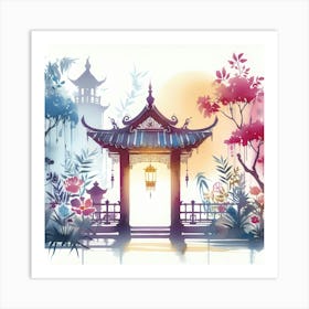 Chinese Garden 1 Art Print