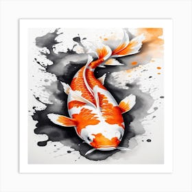 Koi Fish Painting 1 Art Print