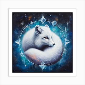 Fox In Space Art Print