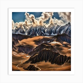 Kazakhstan Mountains Art Print