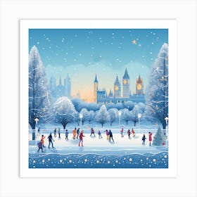 Christmas In London Art Print