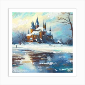 Winter and the Castle Art Print