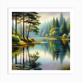 Russian Landscape Painting Art Print