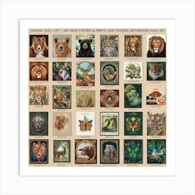 Animal Eco Prints Art Print