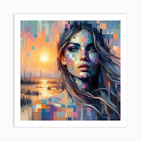 Portrait Artwork 87 Art Print