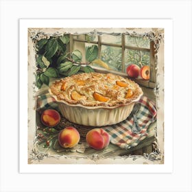 Peach Cobbler Art Print