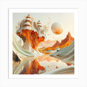 Abstract Landscape Painting 2 Art Print