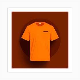 Orange T - Shirt Art Print